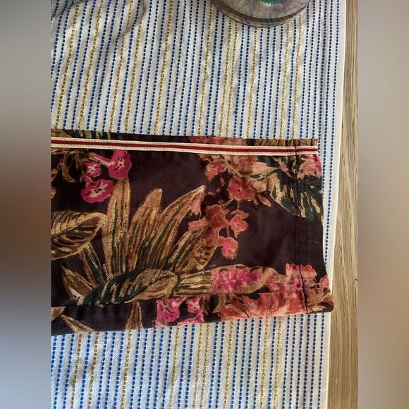 CH|NO by Anthropologie Relaxed Floral Pants Multicolored Pockets Sz 27 - Picture 13 of 17